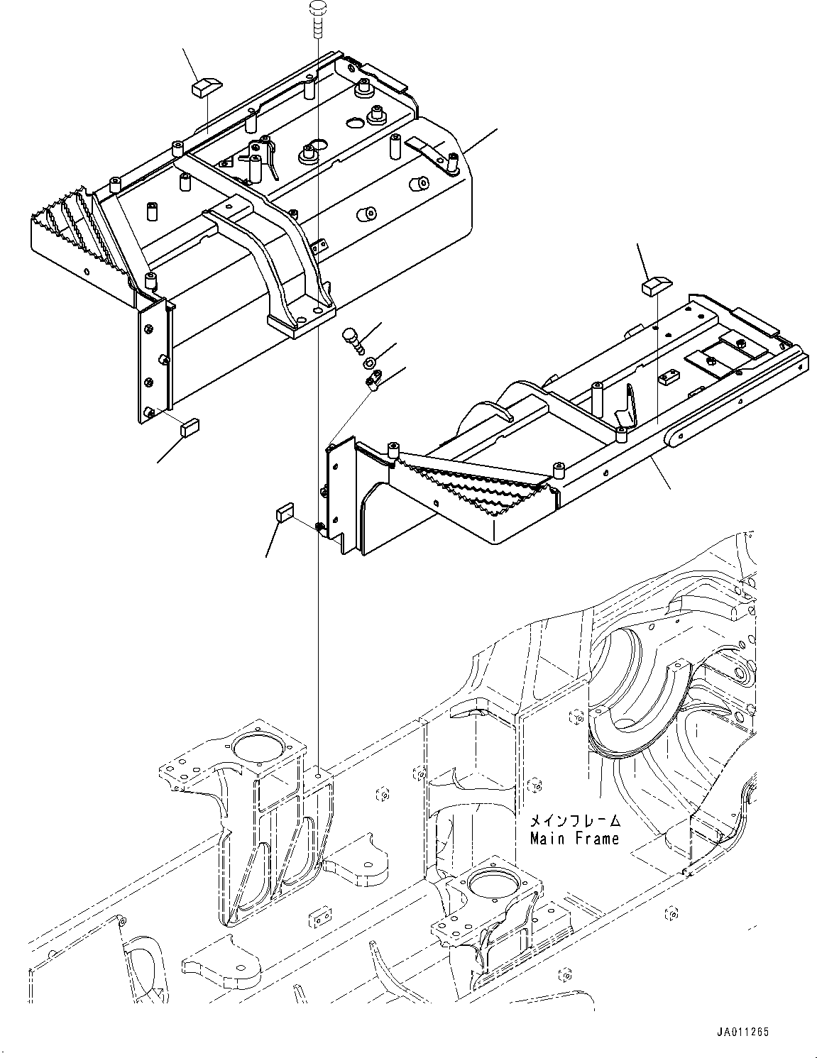 Крыло 14X-54-64720 KOMATSU