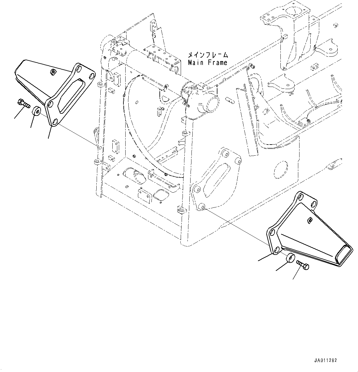 Ответная планка замка 14X-69-64111 KOMATSU