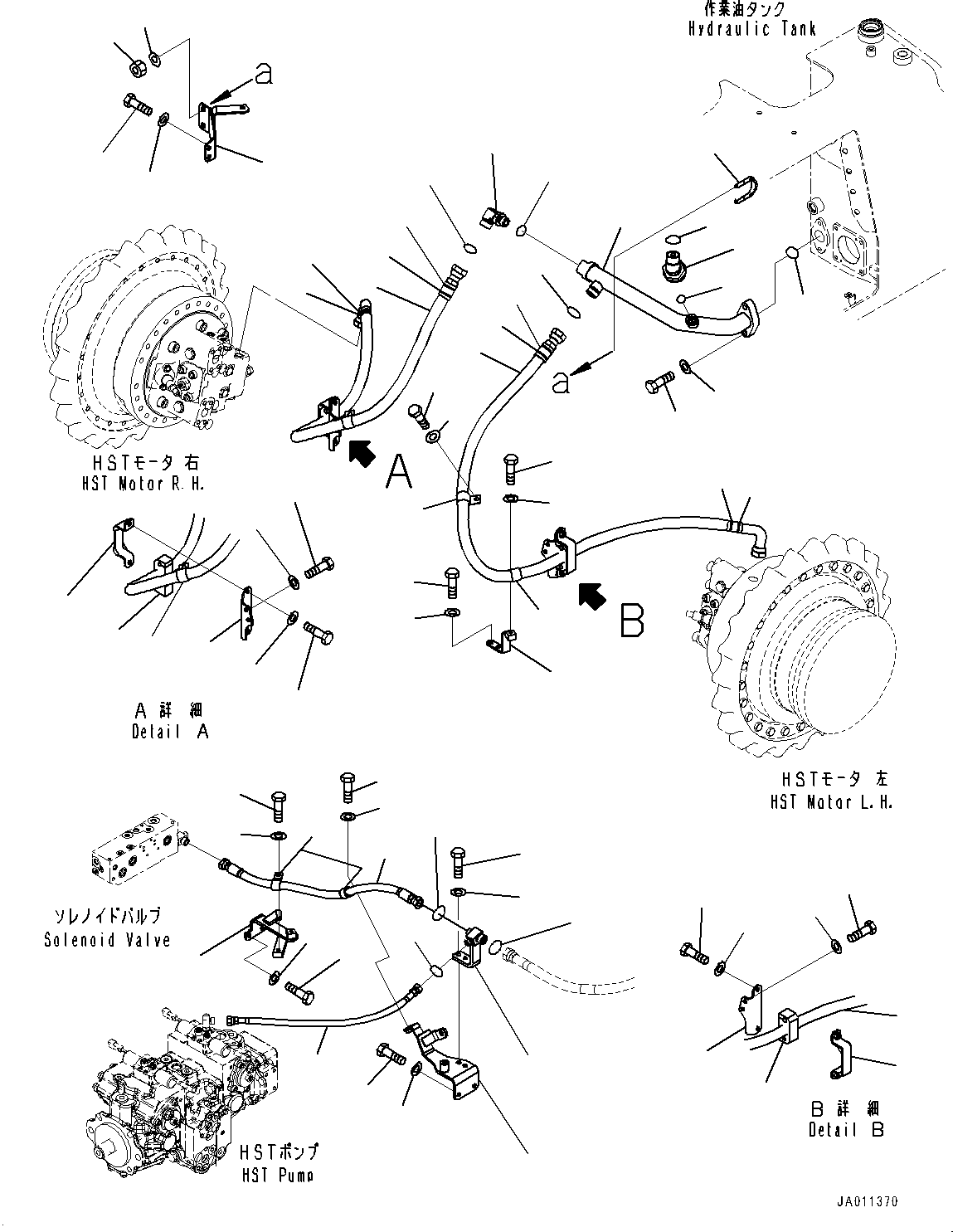 Шланг 11Y-62-45121 KOMATSU