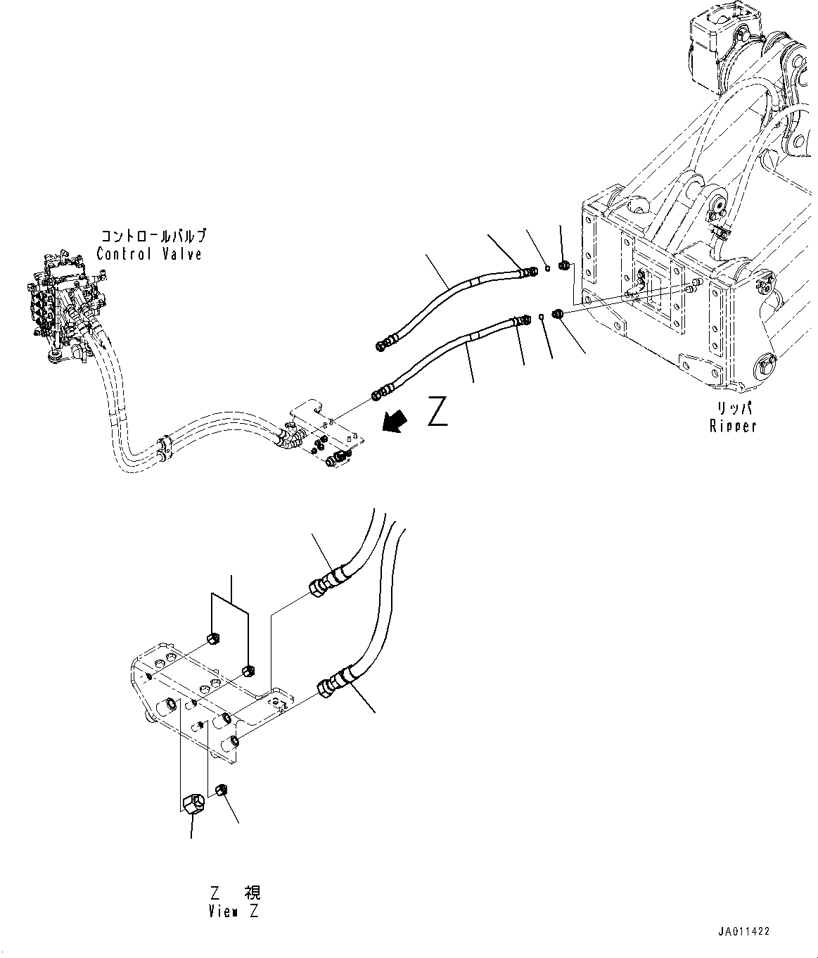 Шланг 13Y-62-11441 KOMATSU