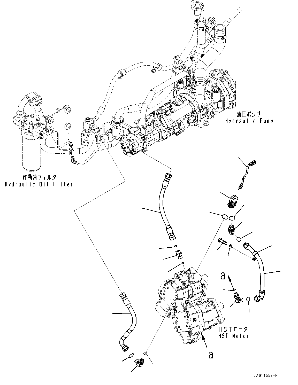 Шланг 02775-005A3 KOMATSU