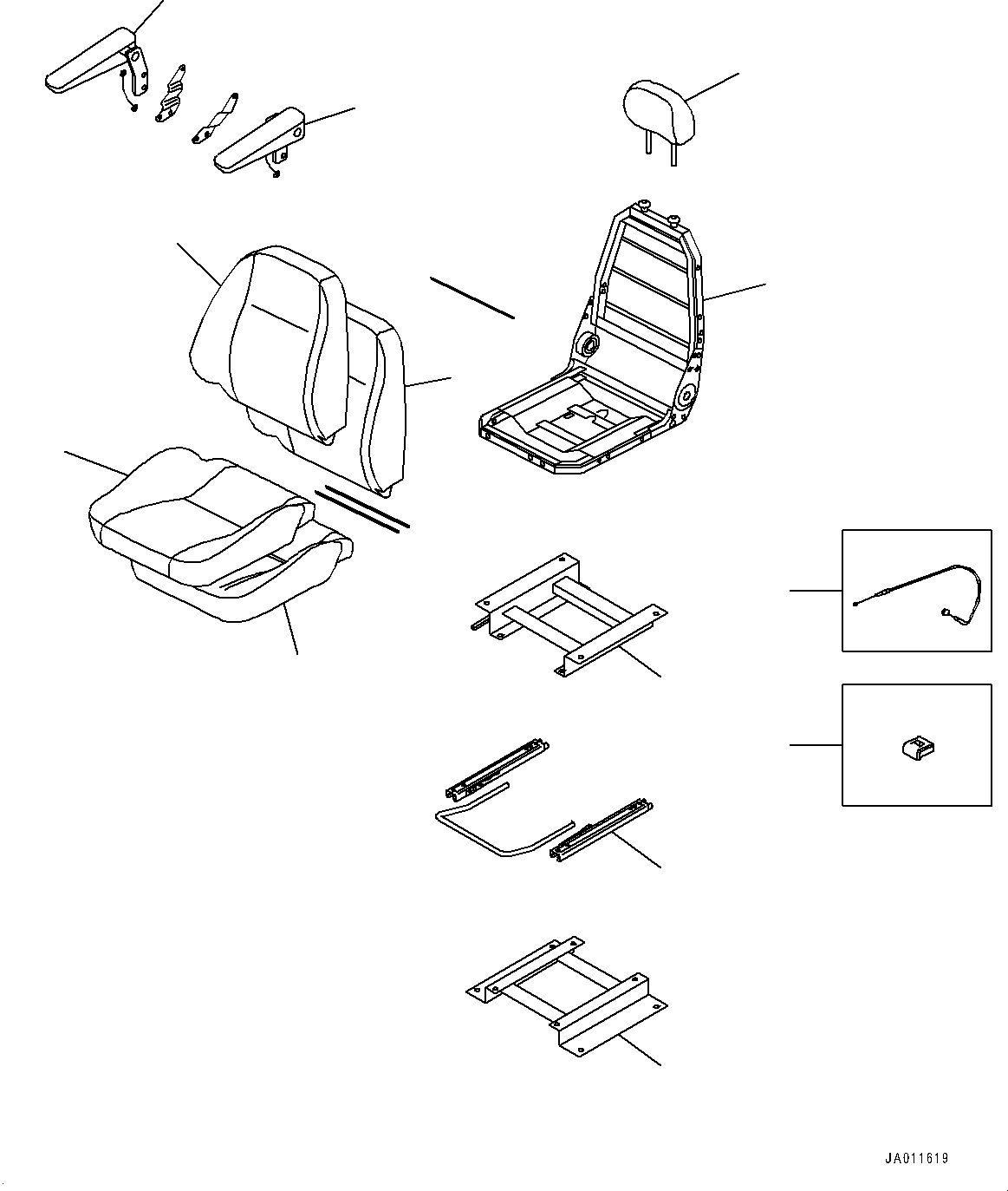 Back Cover Kit AS207118 KOMATSU