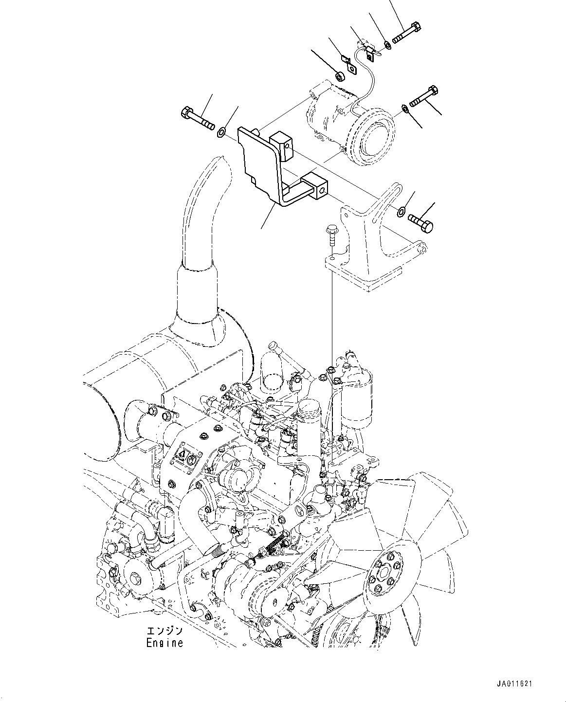 Кронштейн 203-979-1161 KOMATSU