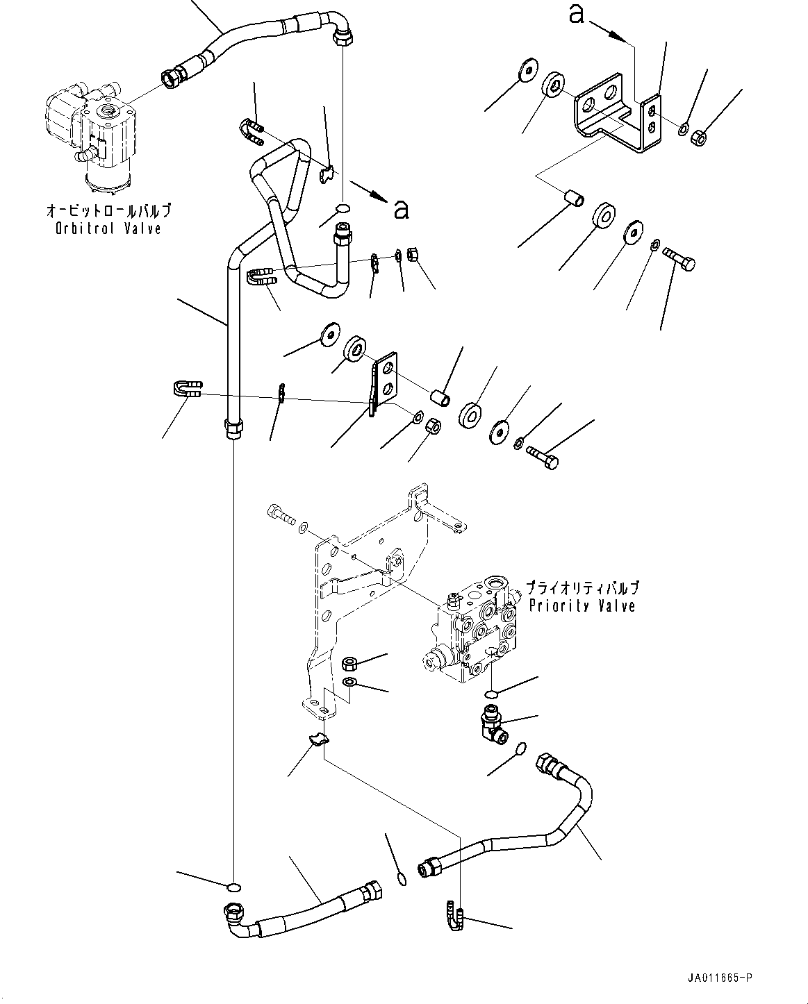 Шланг с торцевым уплотнением 02766-00503 KOMATSU