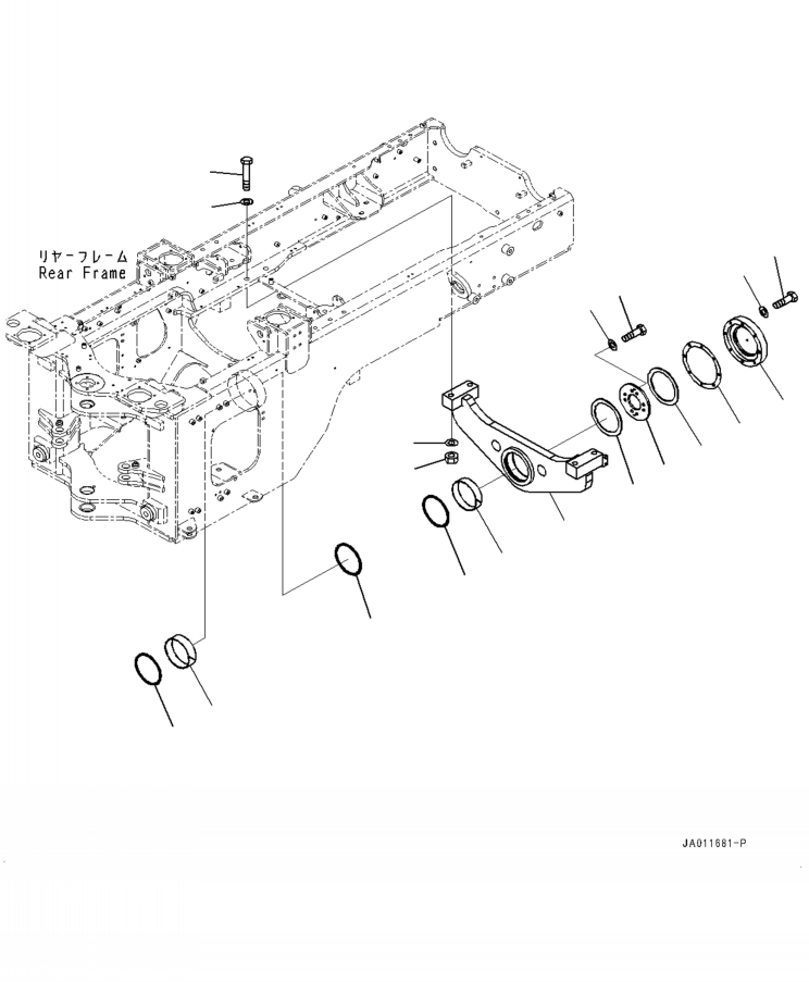 Опора 418-46-57110 KOMATSU