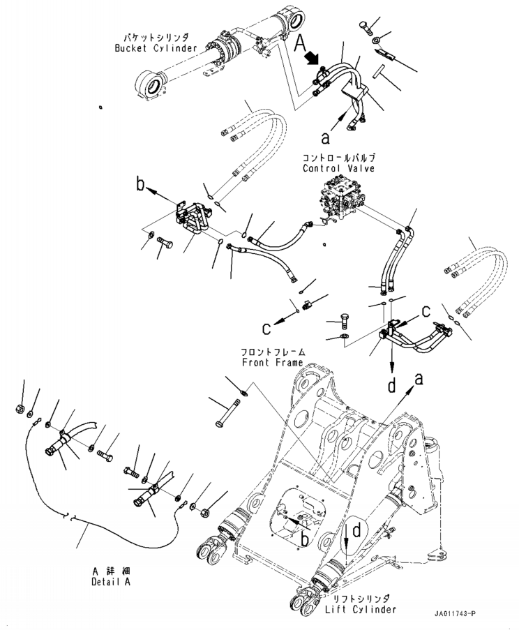 Шланг с торцевым уплотнением 02779-006A6 KOMATSU