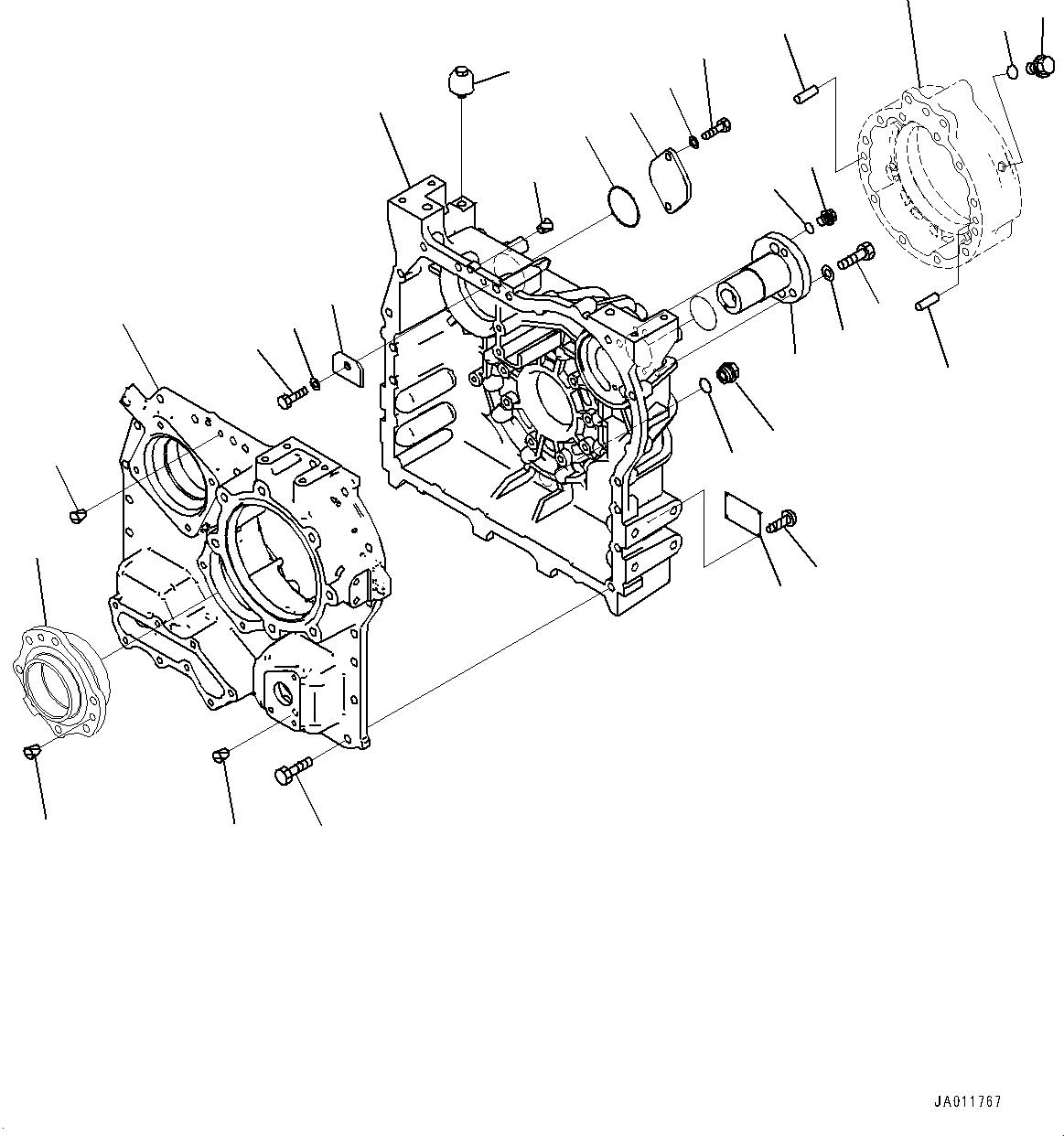 Cage(Transfer,Output Shaft) (418-17-51130) KOMATSU