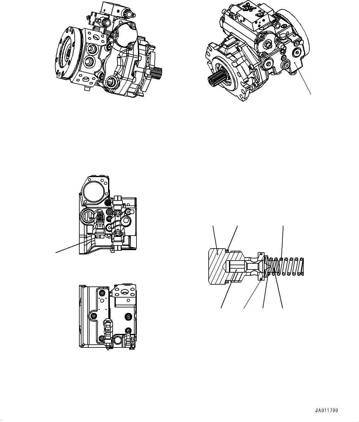 Предохранительный клапан UCR902106688 KOMATSU