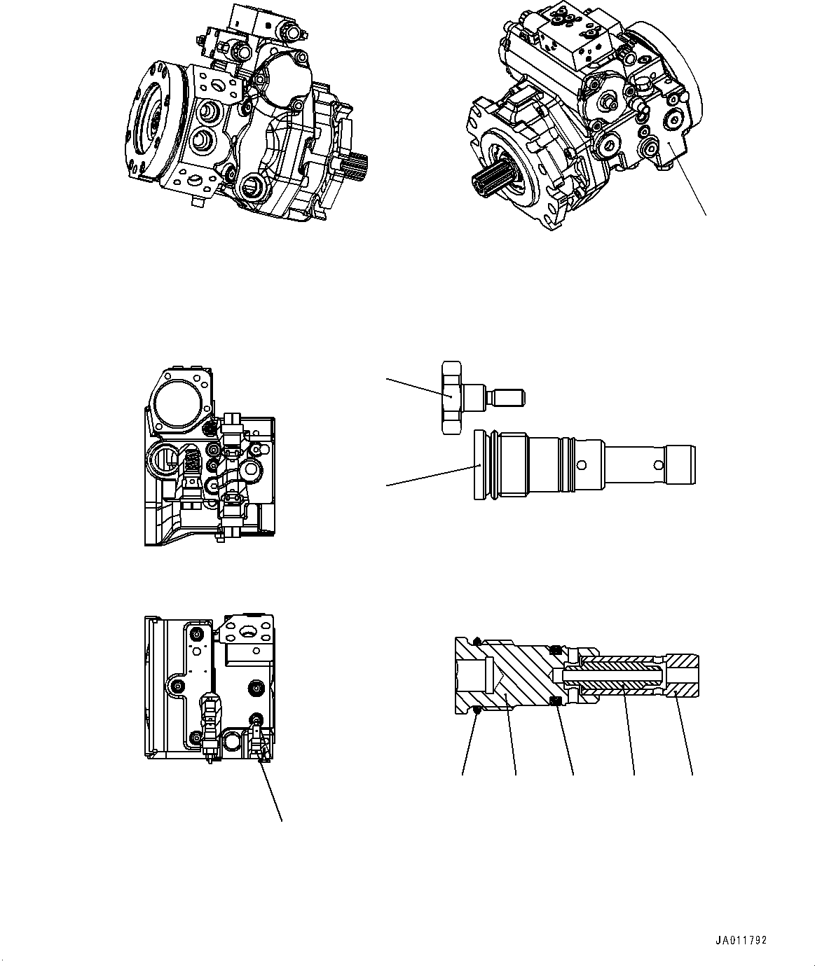 Челночный клапан UCR902133862 KOMATSU