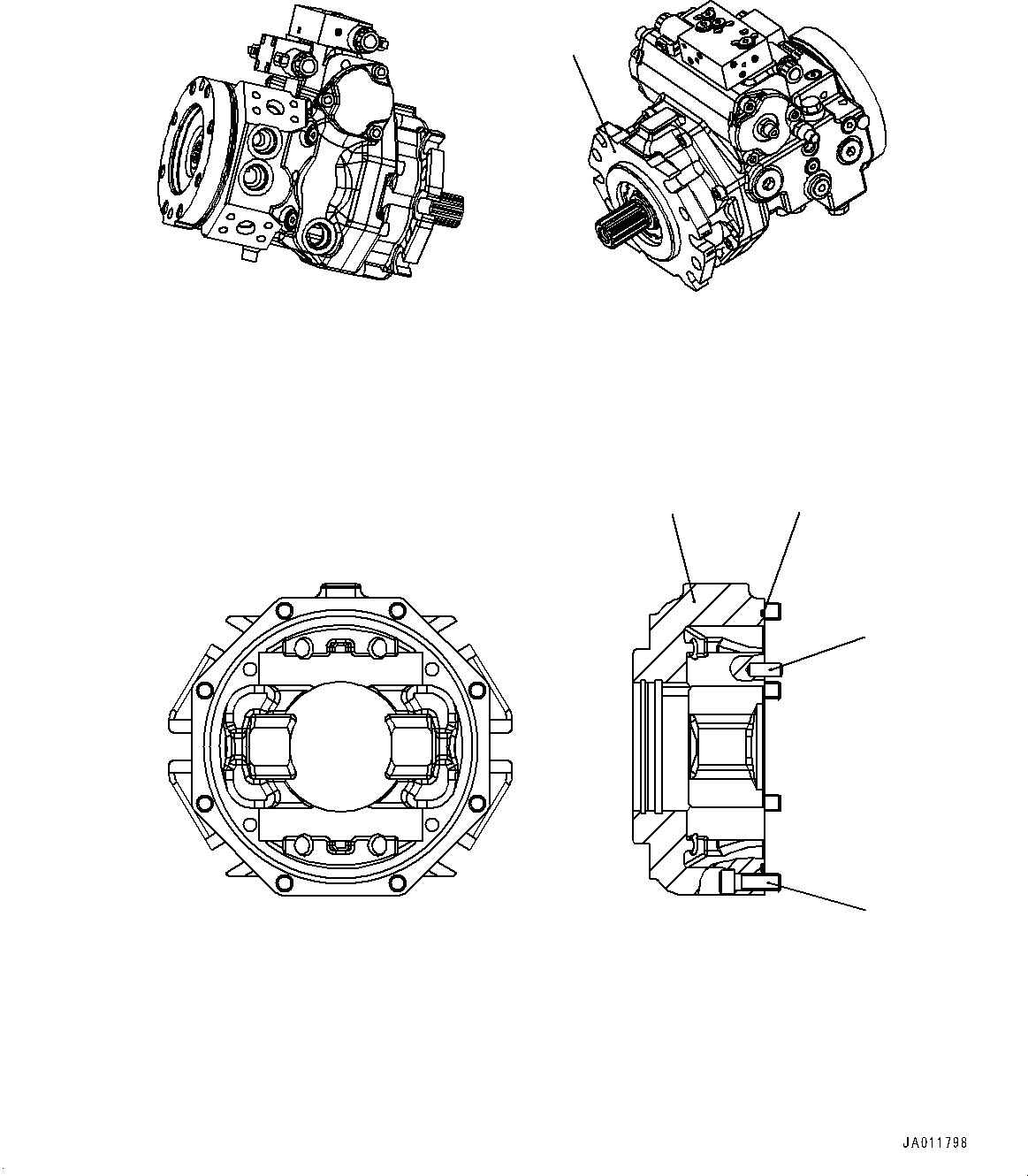 Фланец UCR902114152 KOMATSU