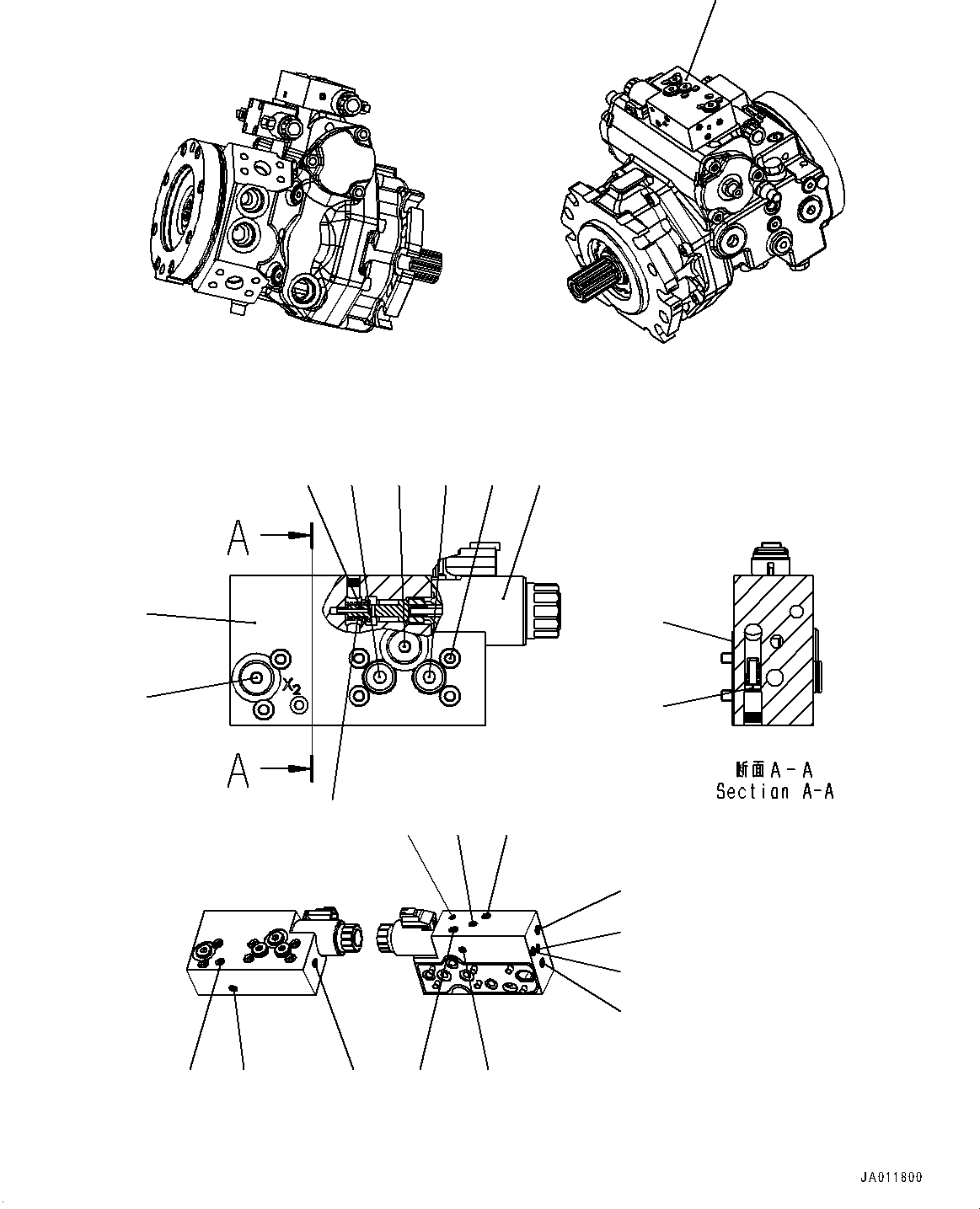 Винт UCR909831743 KOMATSU