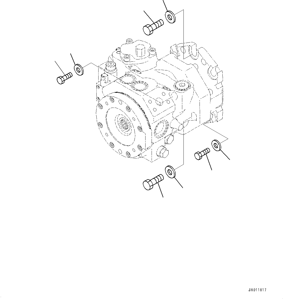 Болт 01010-B1650 KOMATSU