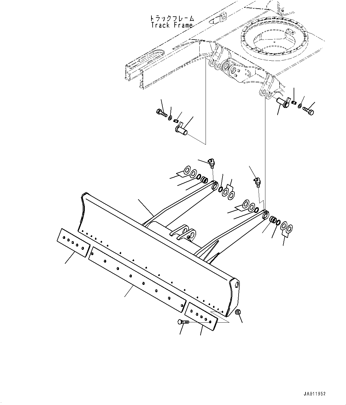 Blade Assembly 22P-71-00052 KOMATSU