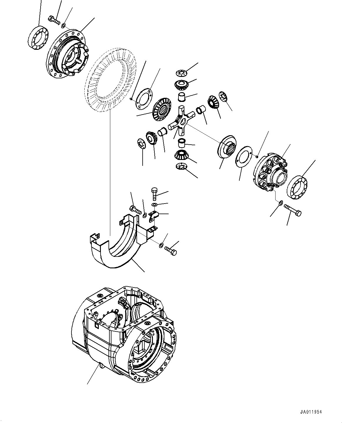 Case, Flange 421-23-41510 KOMATSU