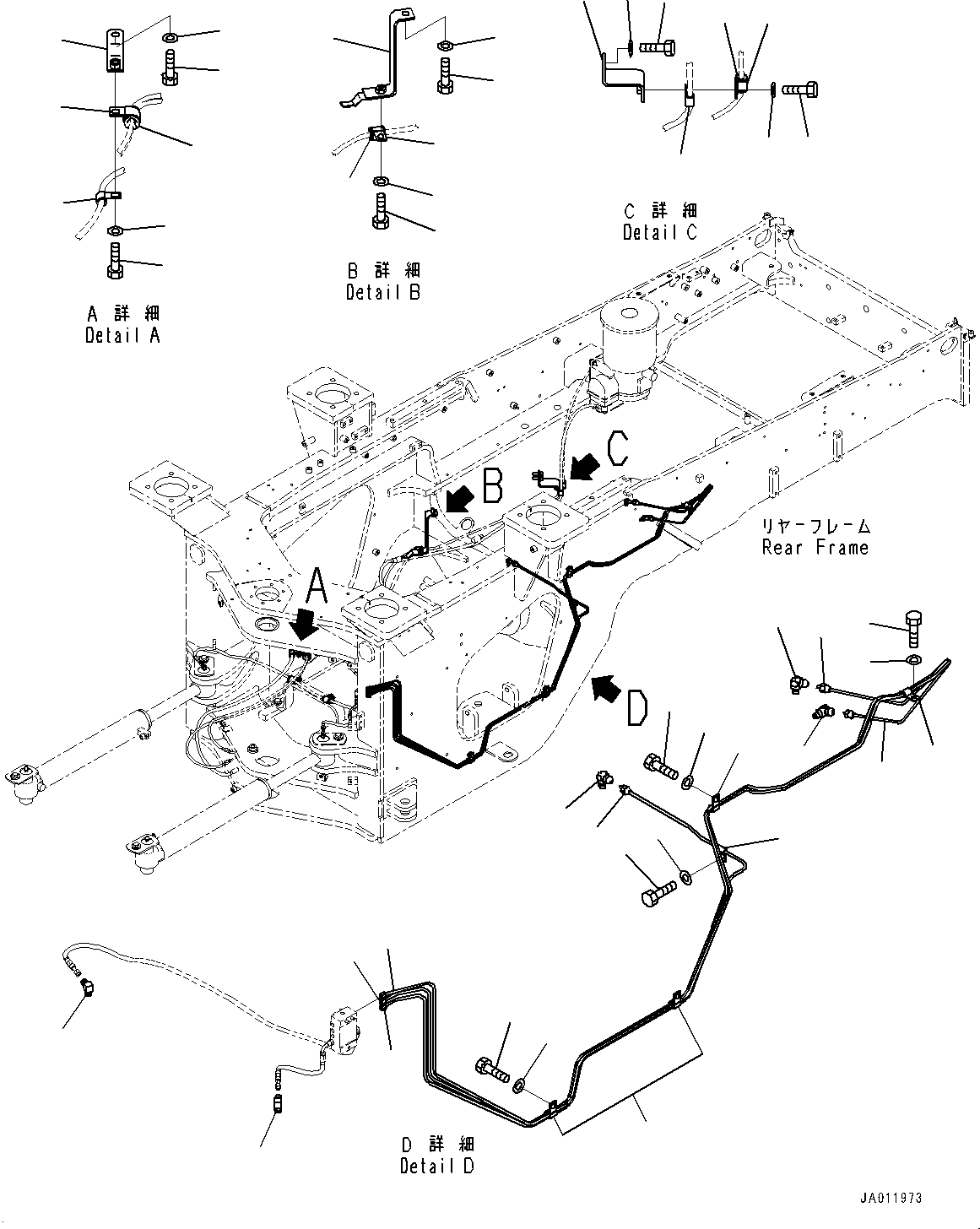 Трубка 424-S95-7730 KOMATSU