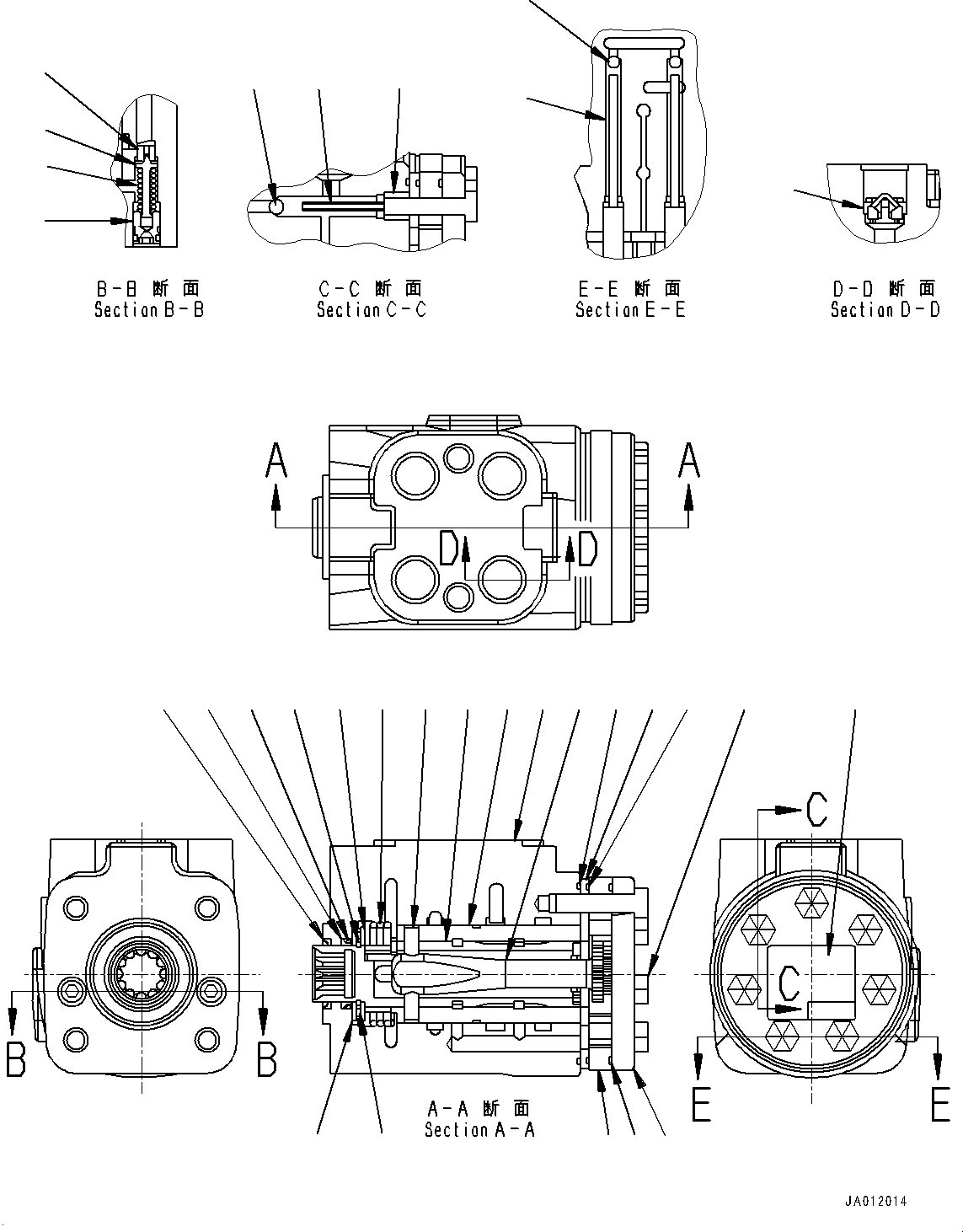 Orbitrol Steering Control Assembly 418-64-55100 KOMATSU