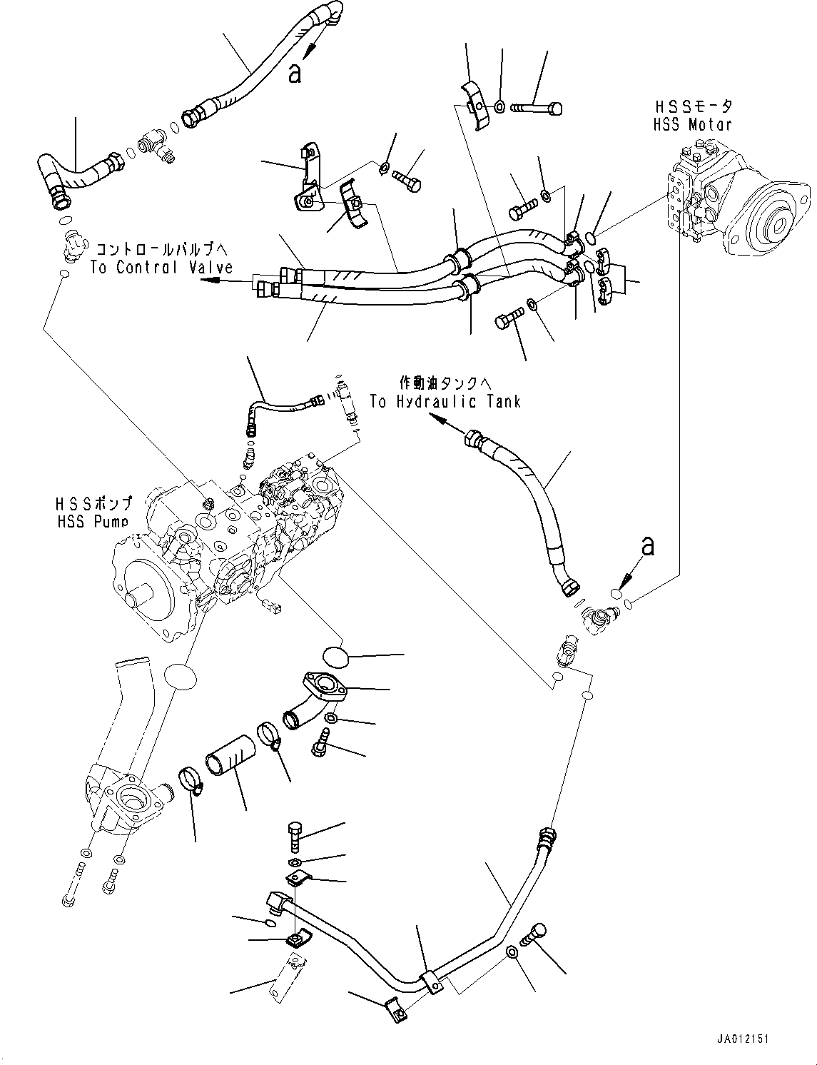 Bracket(Power Train,Power Train to Hydraulic Pump Piping) (14X-62-52491) KOMATSU