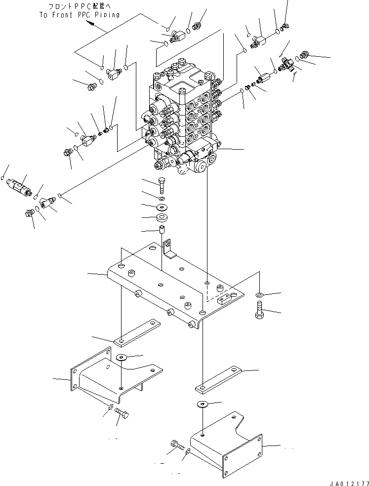 CONTROL VALVE ASS'Y,(SEE FIG. Y1665-01A0) (\0\723-55-16500) KOMATSU