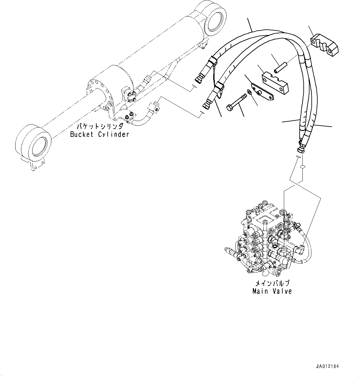 HOSE, 1650MM 423-S35-4660 KOMATSU