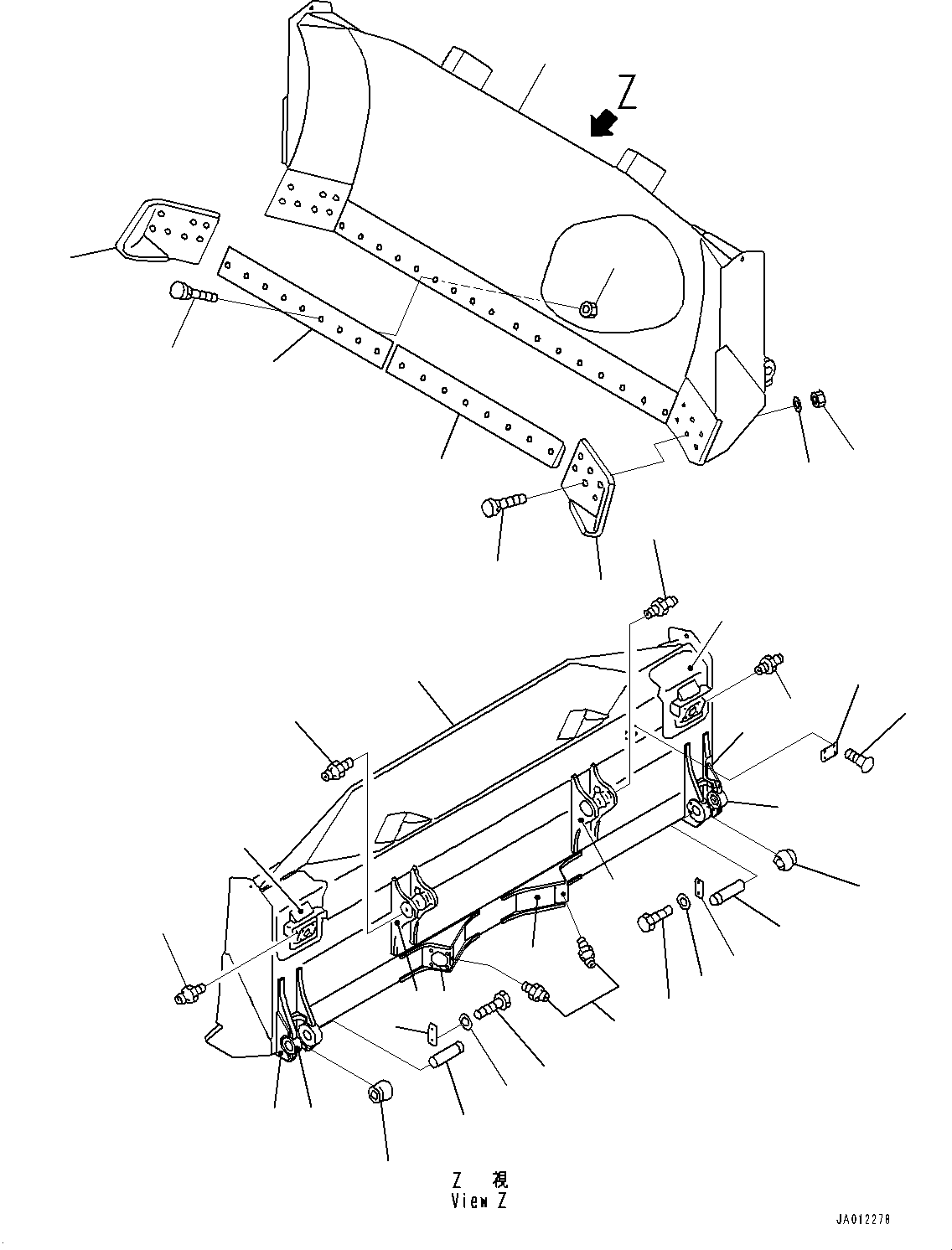 Пластина сварная 14Y-71-54A10 KOMATSU
