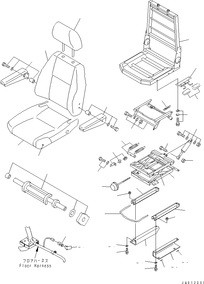 Кронштейн левый 421-57-31320 KOMATSU