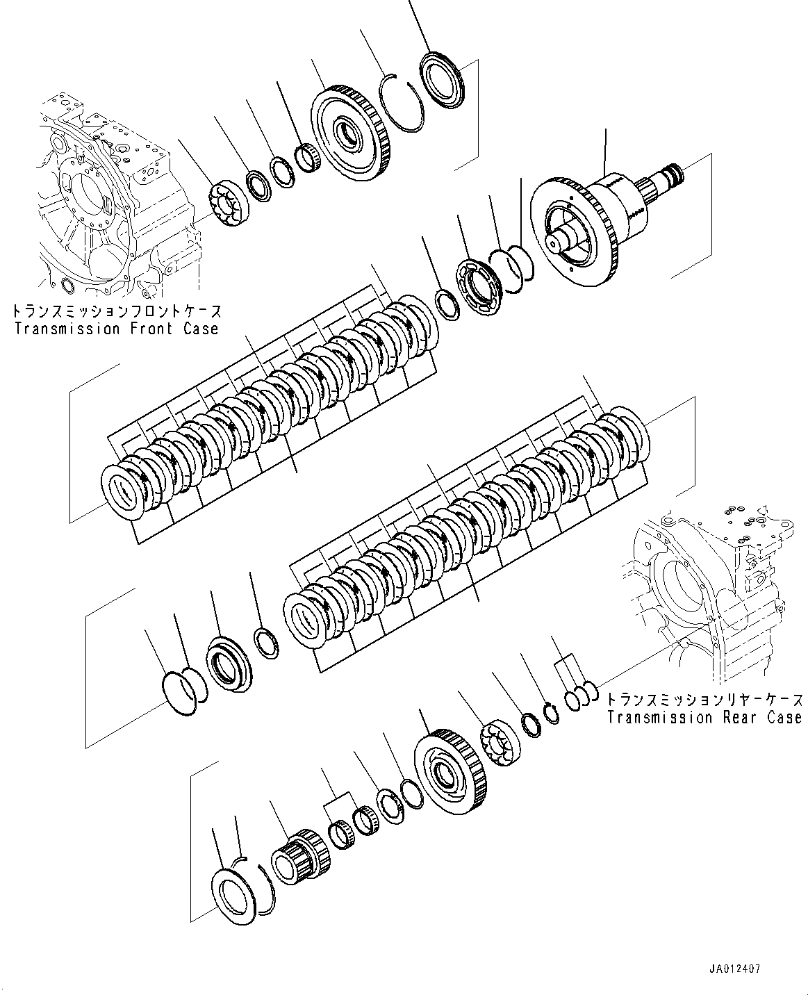 Shaft and Cylinder Assembly 56D-15-32121 KOMATSU