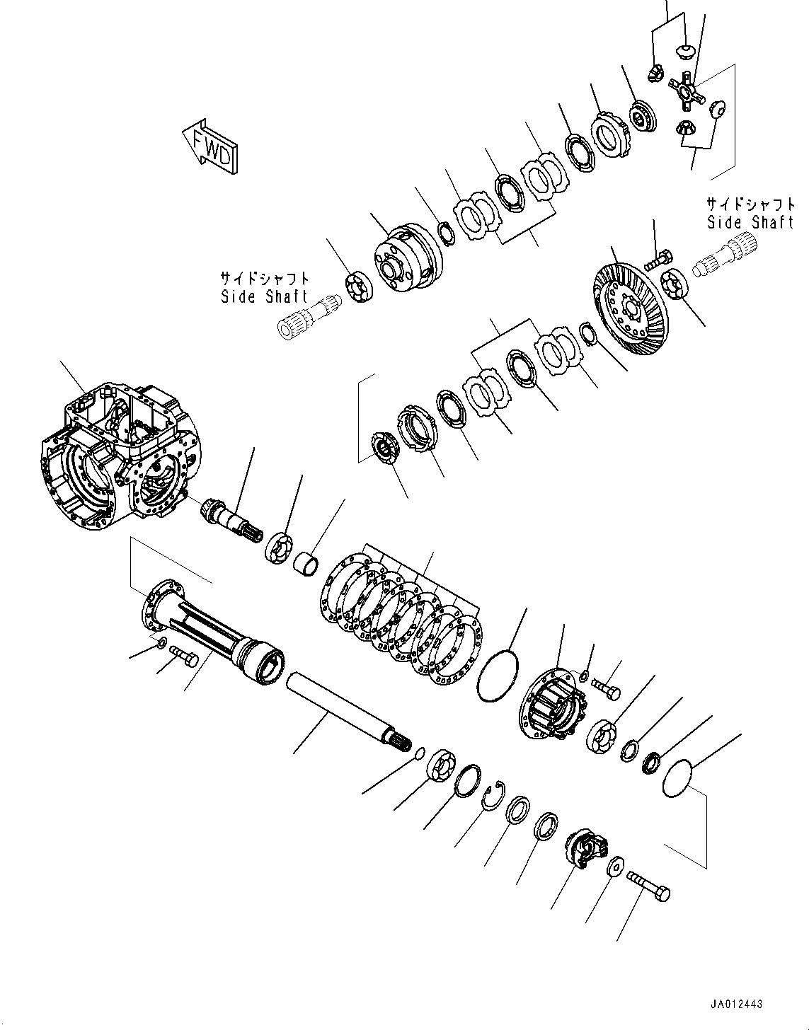 Axle Assembly, Limited Slip Differential 417-22-47010 KOMATSU