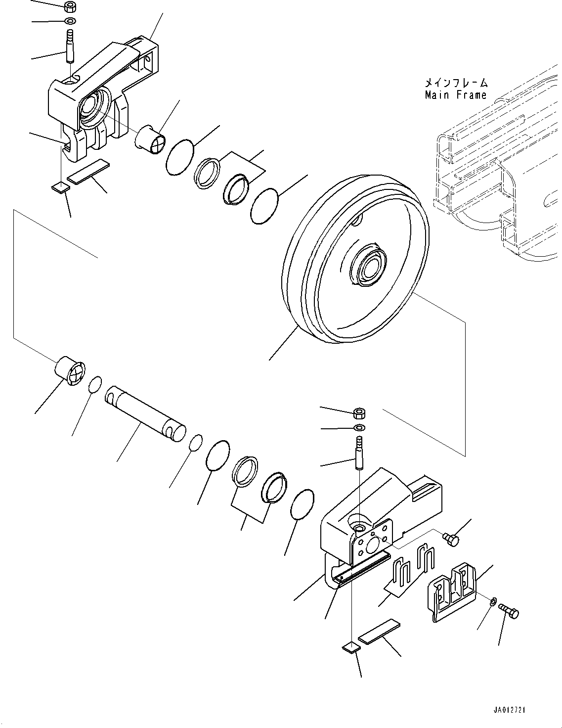 Направляющее колесо в сборе 124-30-00151 KOMATSU