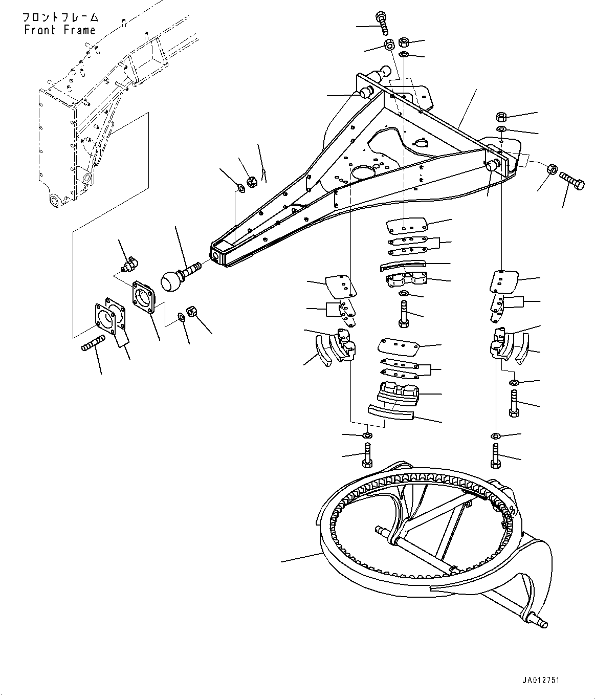 Drawbar 23A-70-71121 KOMATSU