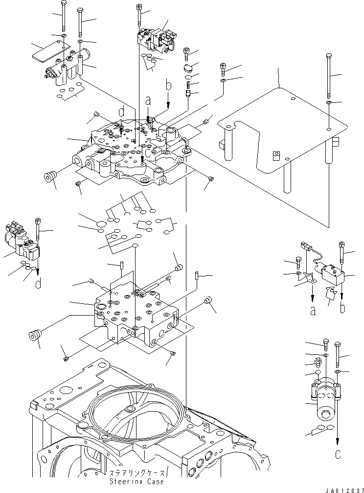 STEERING VALVE ASS'Y 17M-22-52004 KOMATSU