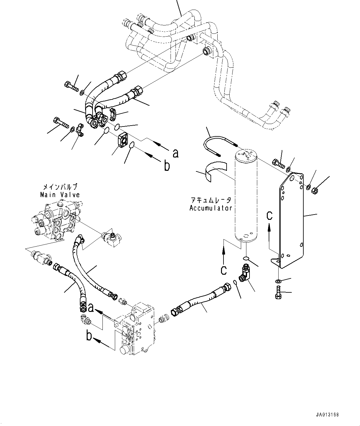 Tube(Hydraulic Piping,Lift Cylinder Piping,With ECSS) (418-62-43120) KOMATSU