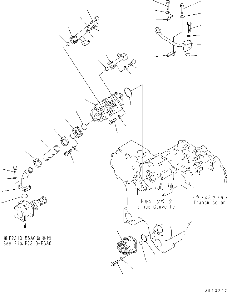 POWER LINE ASS'Y,(FOR TOWING WINCH) ((\2\14X-22-00253)) KOMATSU