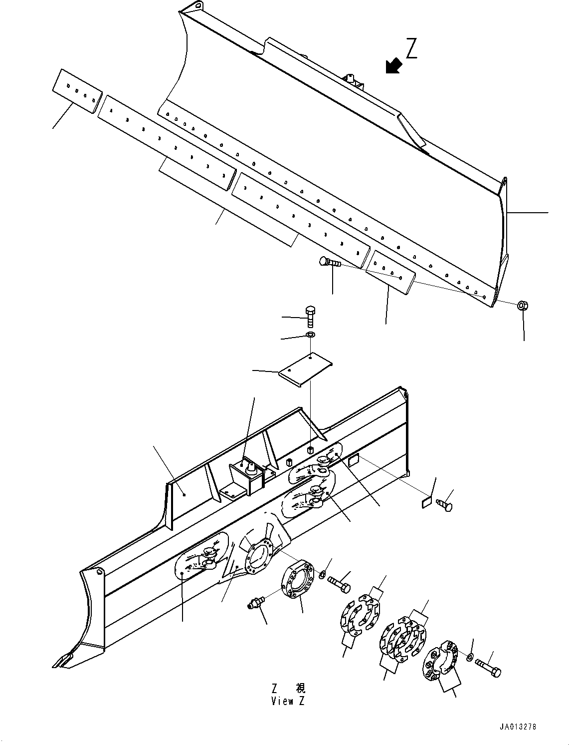 Blade Assembly 11Y-72-45500 KOMATSU