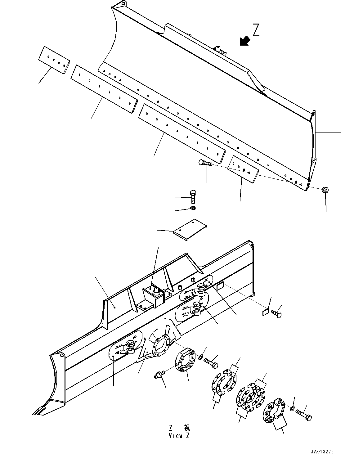 Blade Assembly 11Y-72-47500 KOMATSU