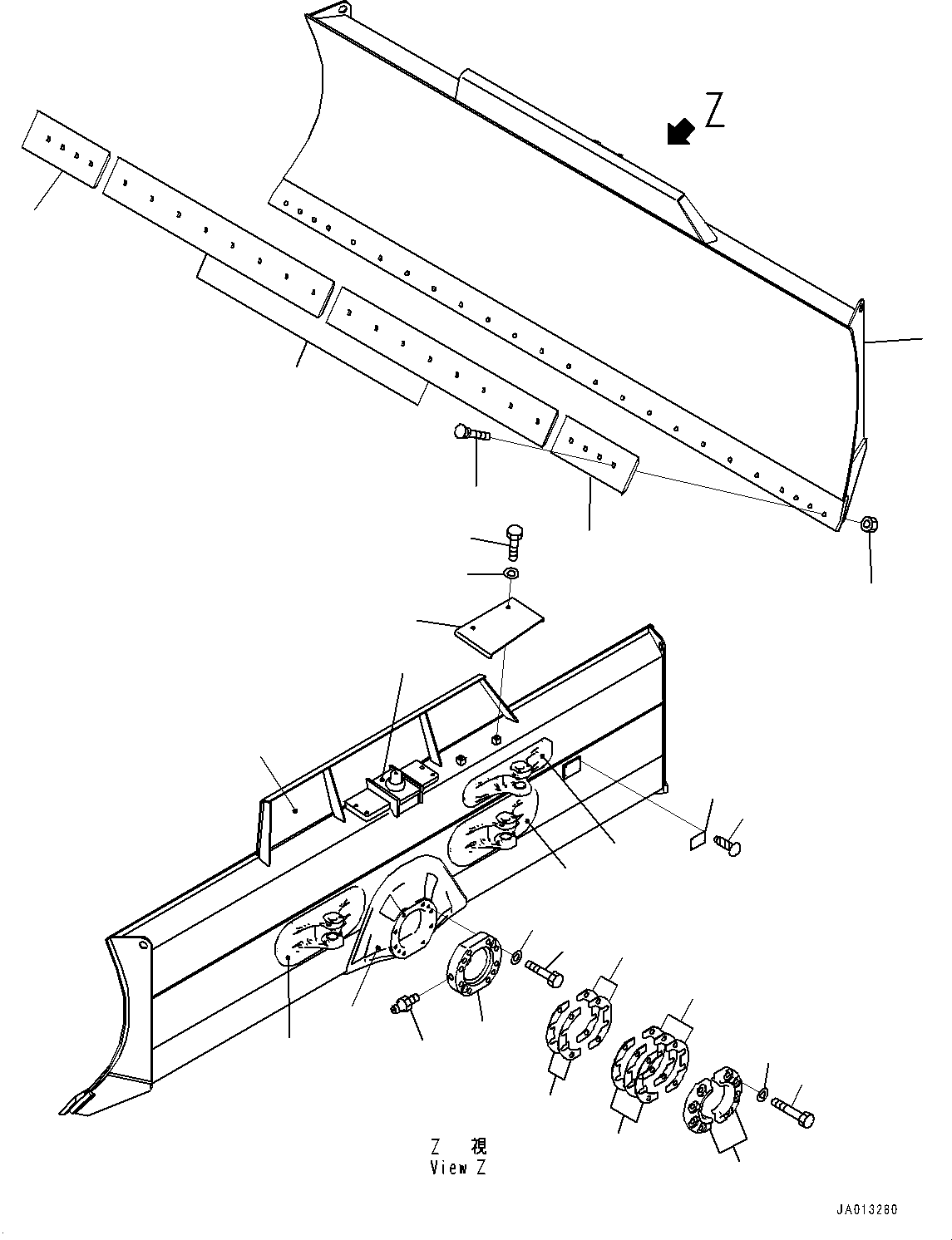Blade Assembly 11Y-72-42500 KOMATSU