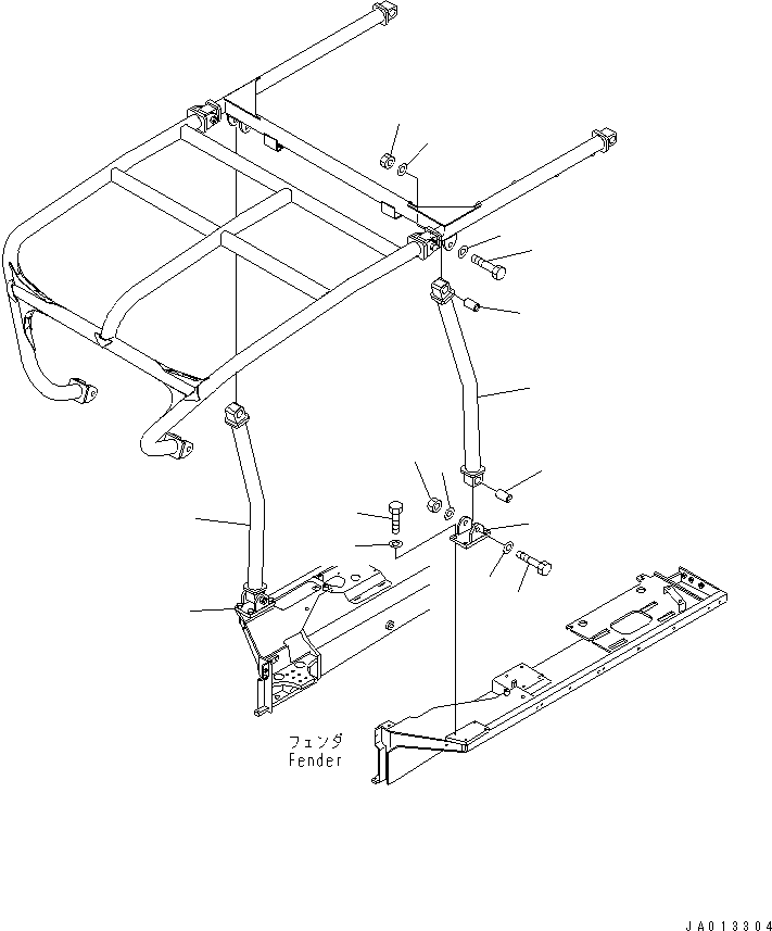 POLE,L.H. 14X-978-2980 KOMATSU
