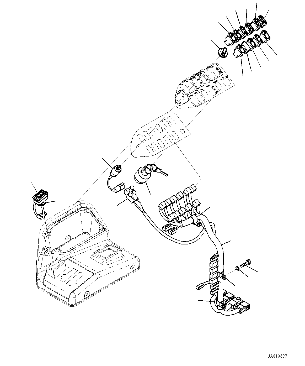Switch, FNR Selector 421-06-31191 KOMATSU