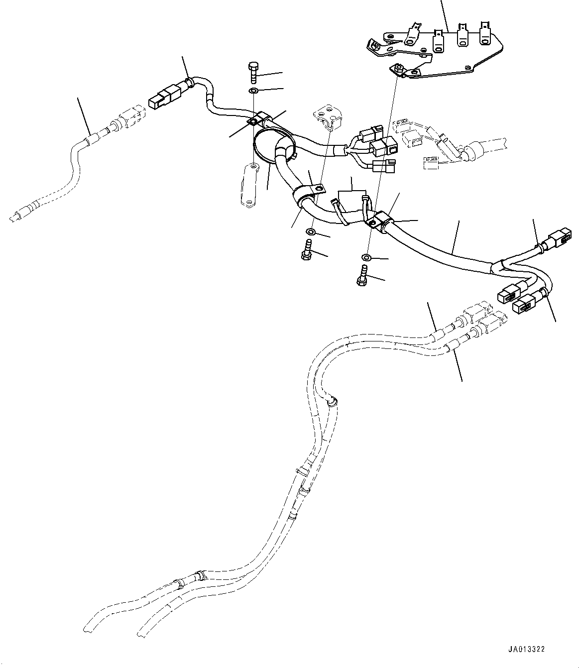 Wiring Harness(ICT Electric Wiring Harness,Tilt and Angle Cylinder Wiring Harness) (11Y-06-43150) KOMATSU