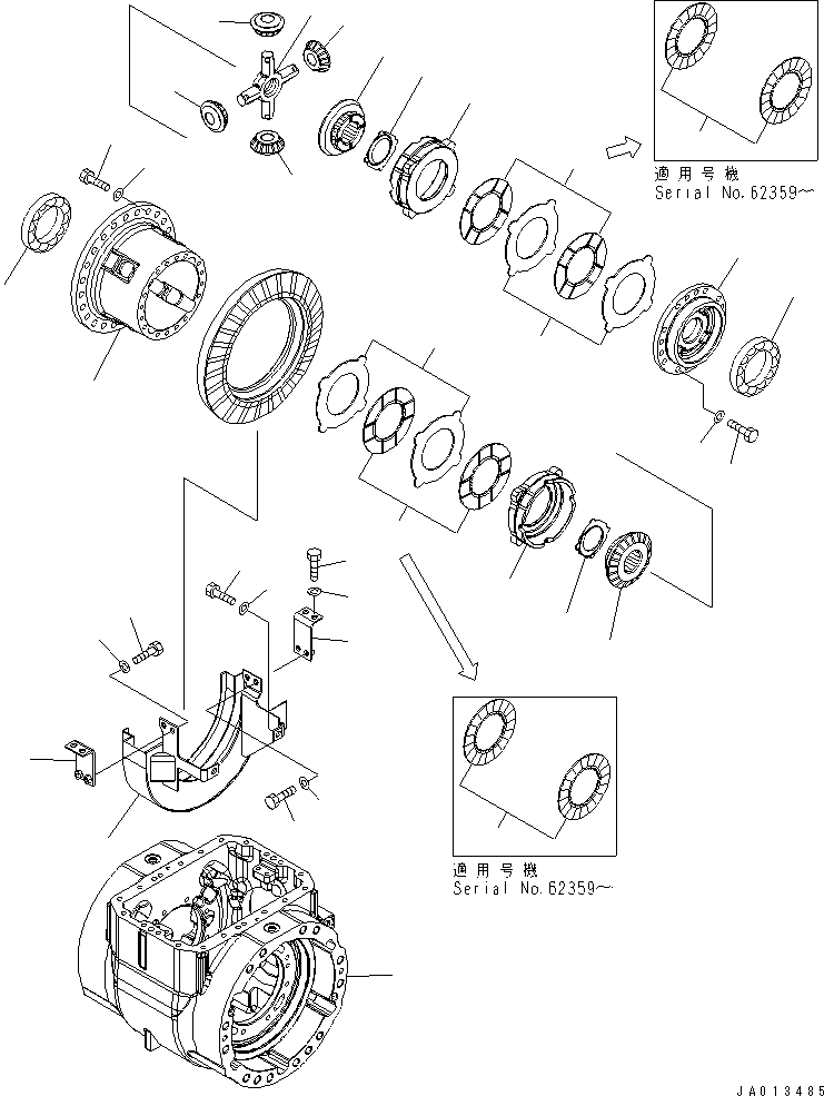 DIFFERENTIAL ASS'Y 423-22-37501 KOMATSU