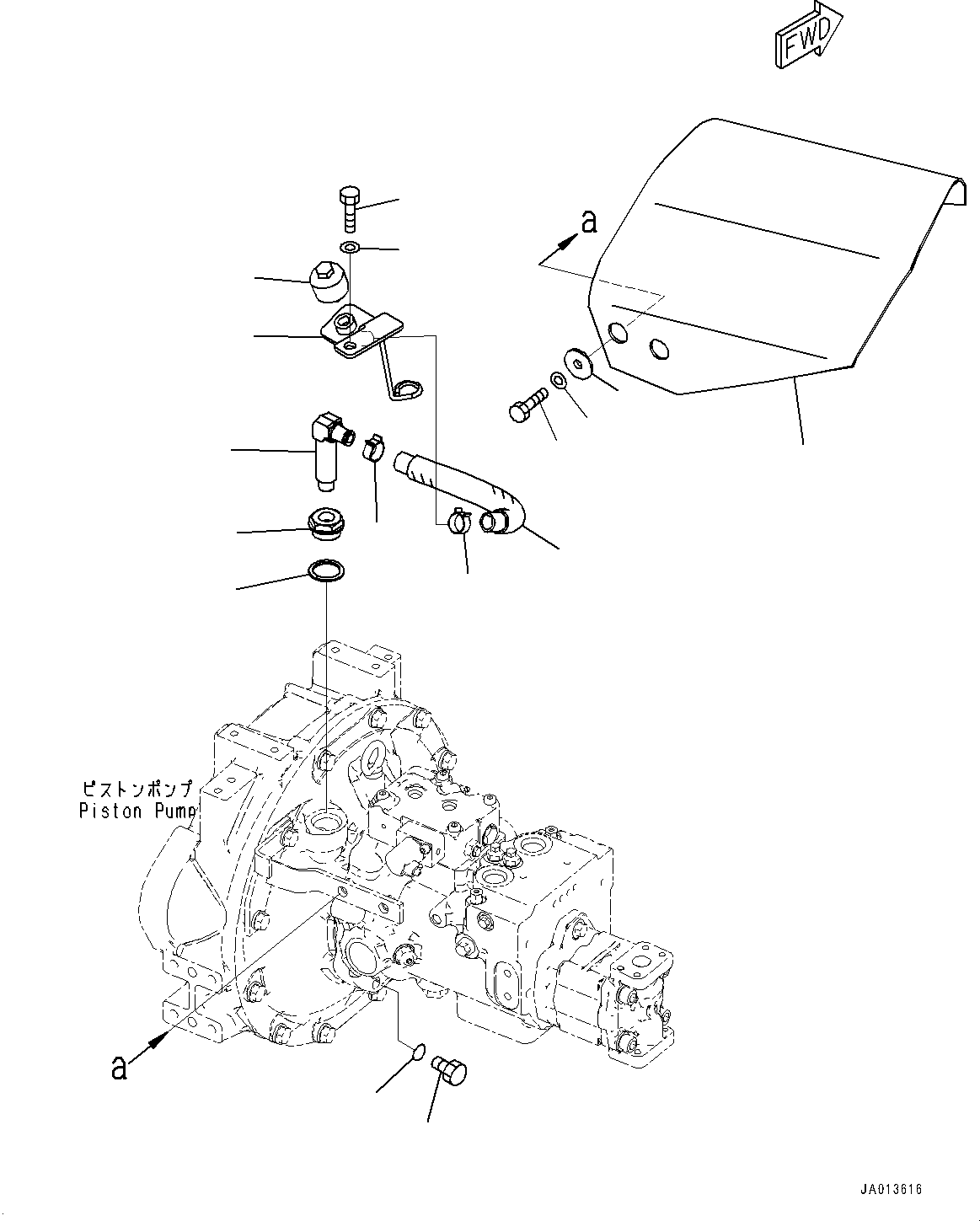 Шланг 22P-01-21370 KOMATSU