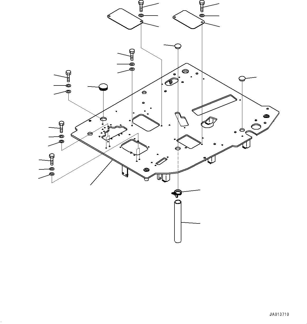 Пол 22P-53-23112 KOMATSU