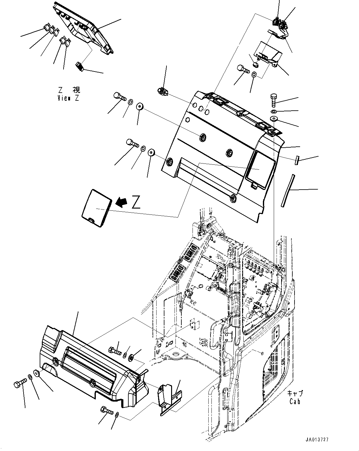 Крышка 22P-53-28710 KOMATSU