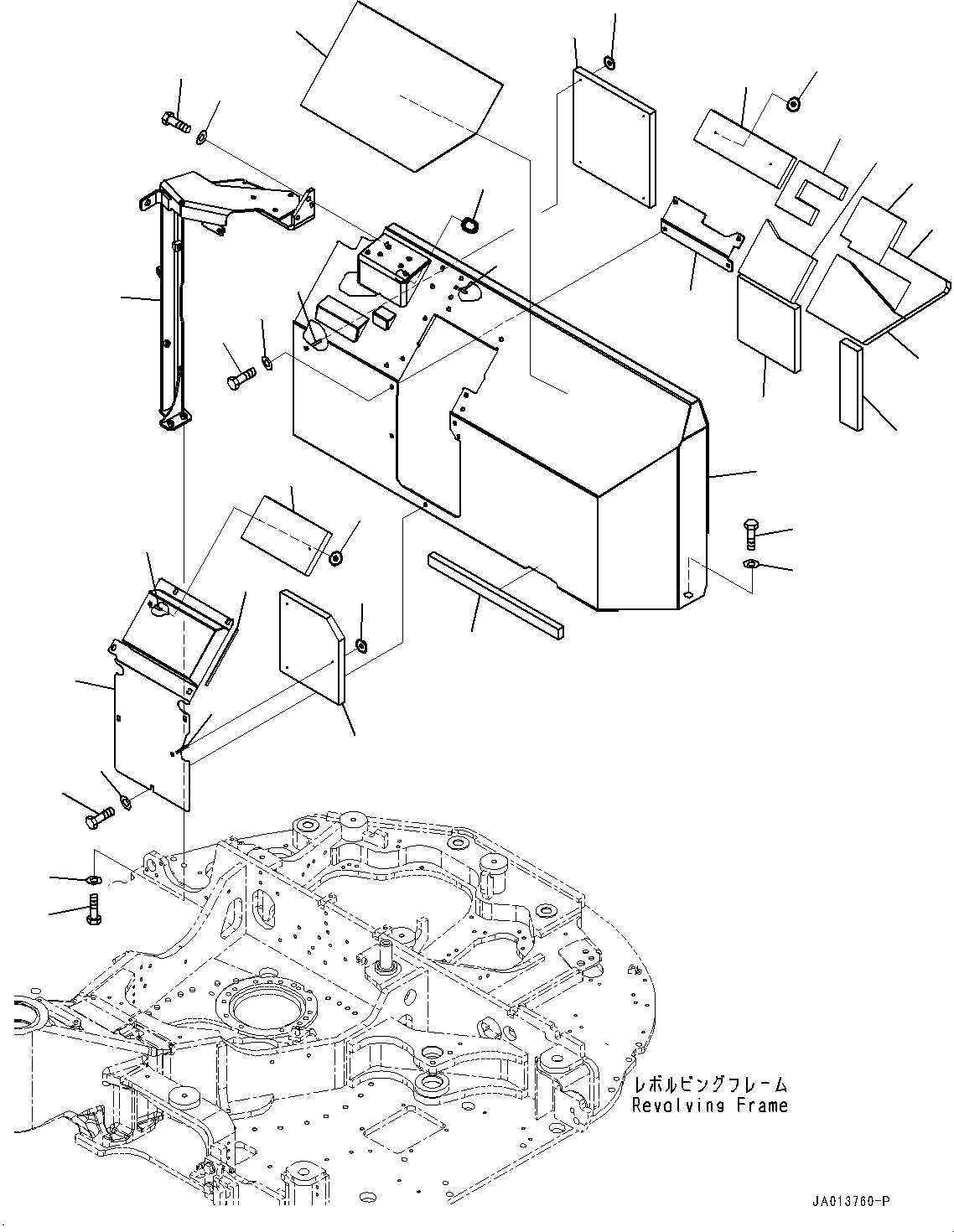 COVER, ASSEMBLY 22P-54-21702 KOMATSU