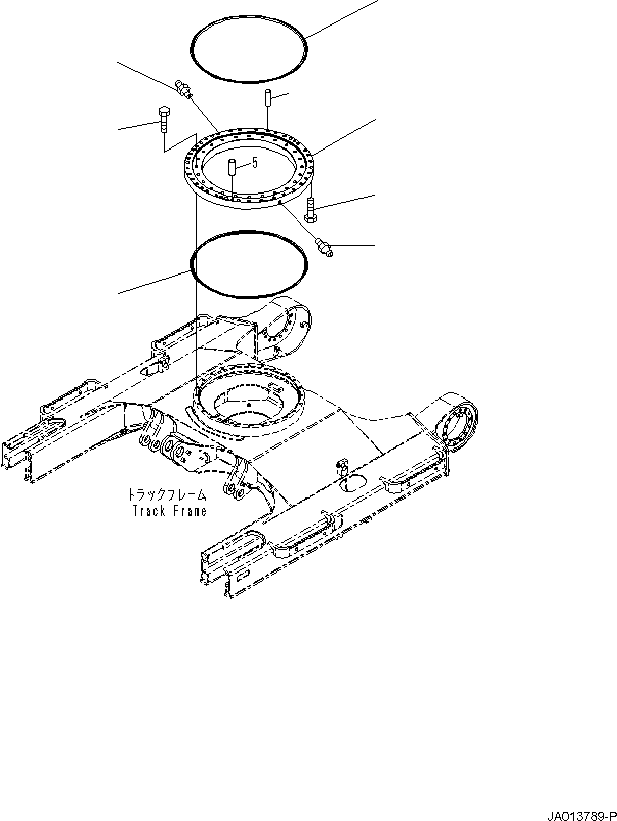 CIRCLE ASSEMBLY 22P-25-21100 KOMATSU