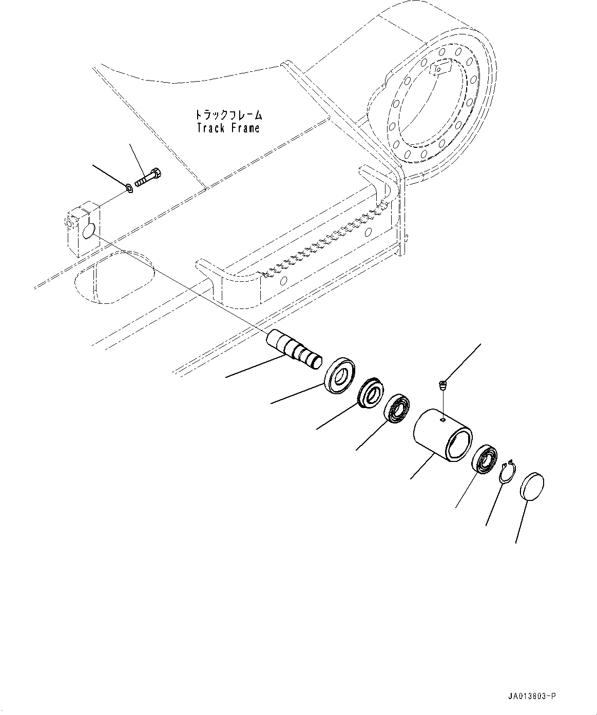 Carrier Roller Assembly 22P-30-00101 KOMATSU
