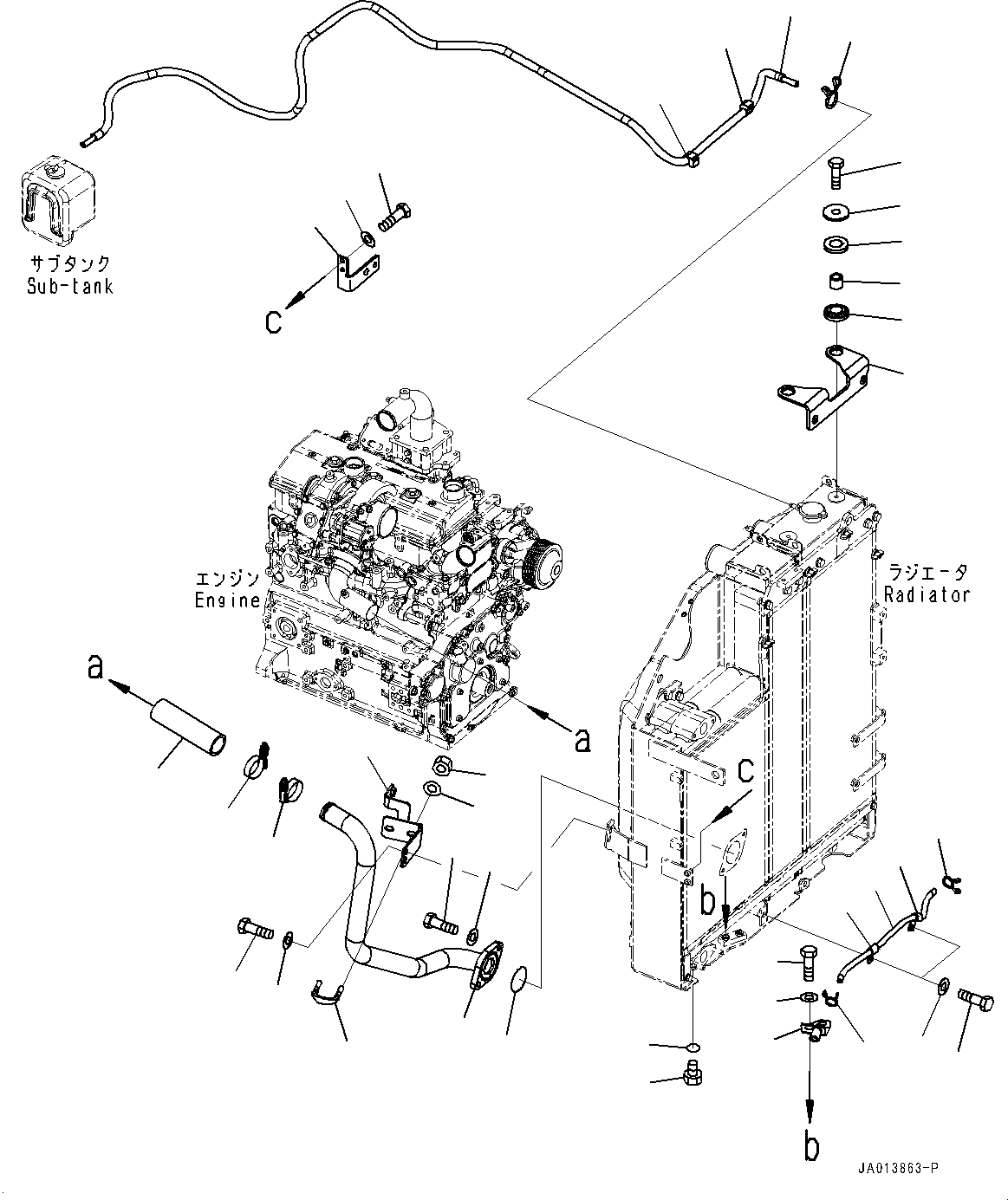 Кронштейн 22P-03-21690 KOMATSU