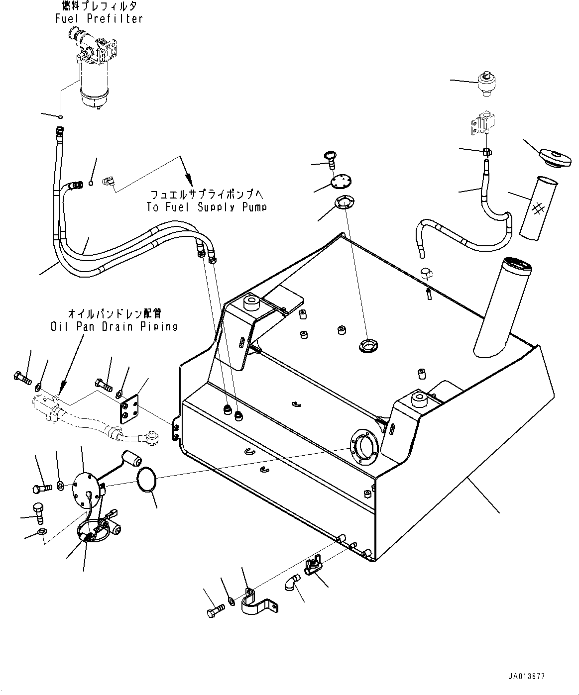 Tank Assembly, Fuel 419-04-51130 KOMATSU
