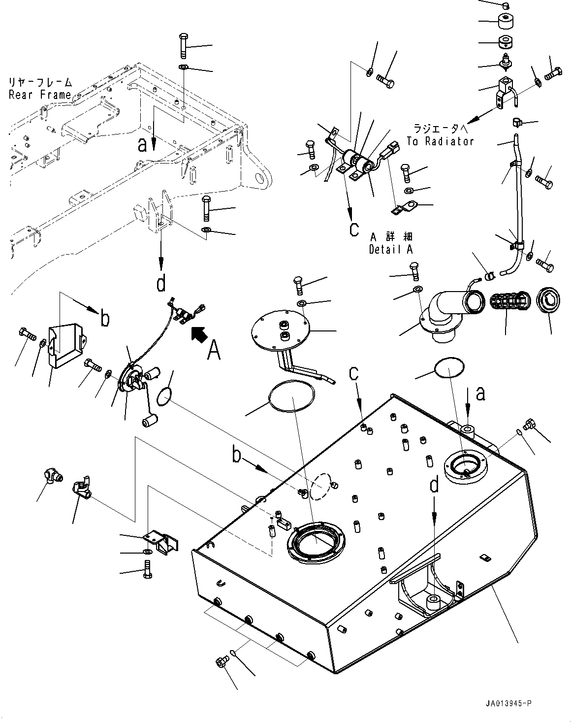 Tank Assembly, Fuel 234-04-81101 KOMATSU