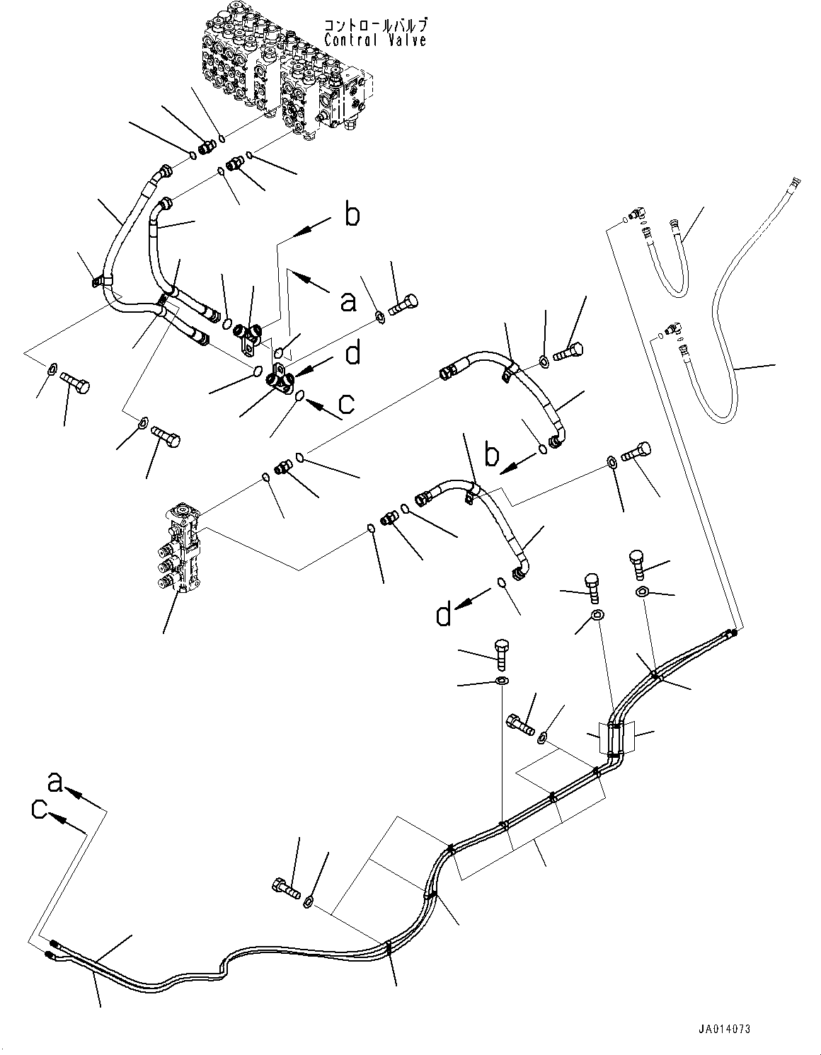 Шланг с торцевым уплотнением 02757-004A4 KOMATSU