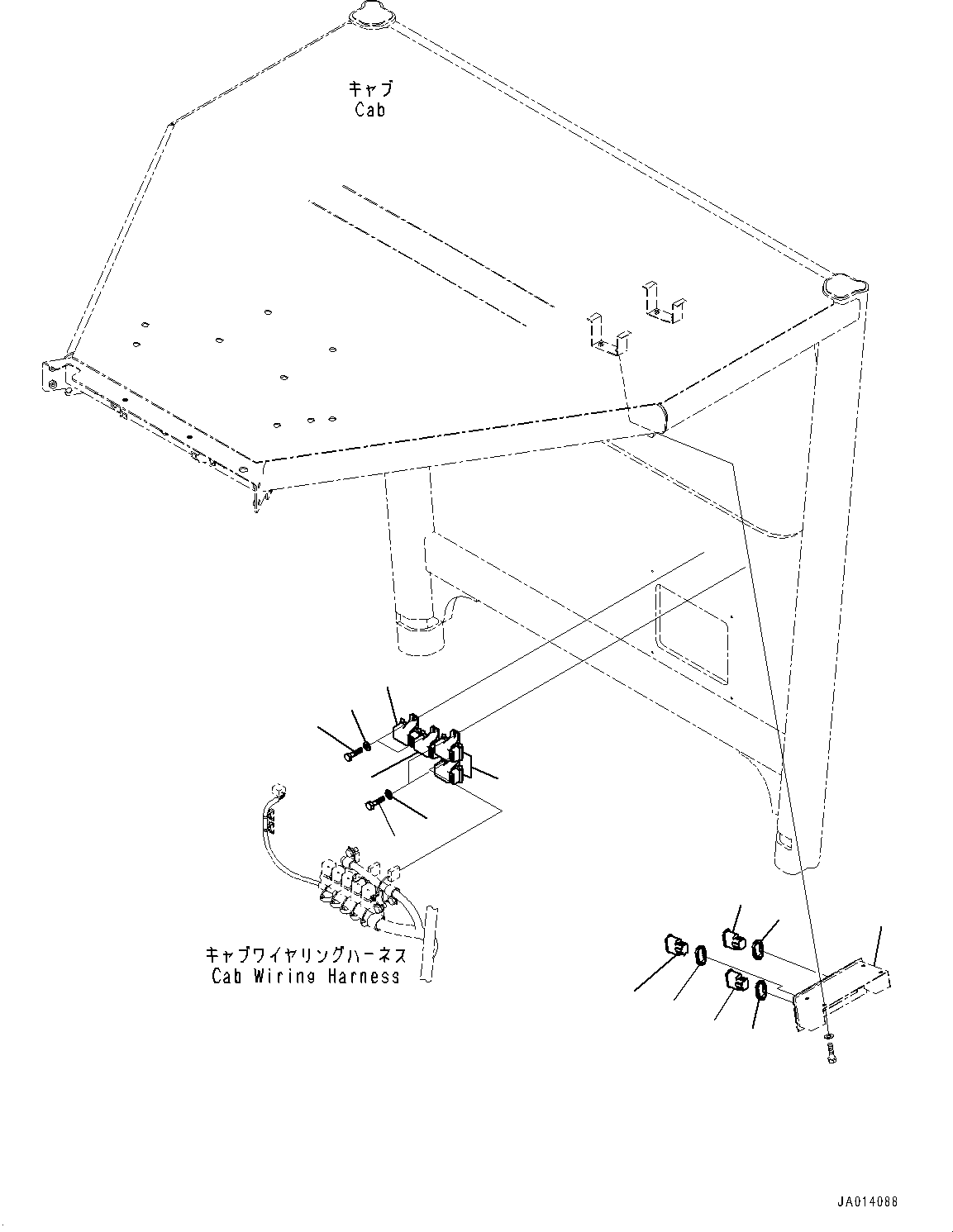 Bracket(ROPS Cab,Body,Low Height) (23A-952-7940) KOMATSU